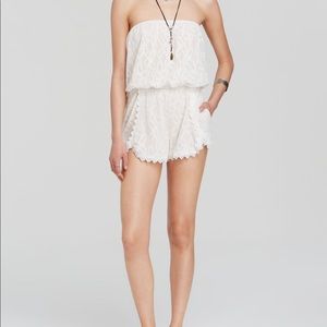 Free People Other - free people - strapless white lace romper Free People Other - free people - strapless white lace romper
